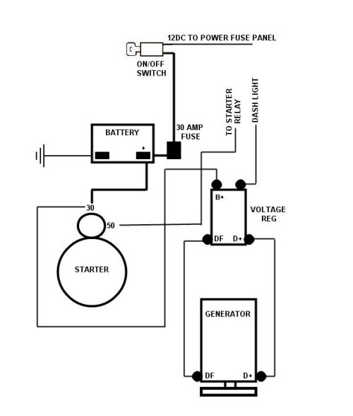 Simple wiring diagram 2024 vw dune buggy